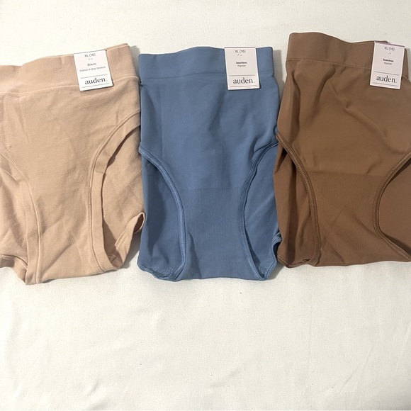 Auden Women’s XL (16) Seamless Hipster, Bikini Bundle (3) Panties NWT Comfort - Picture 1 of 10